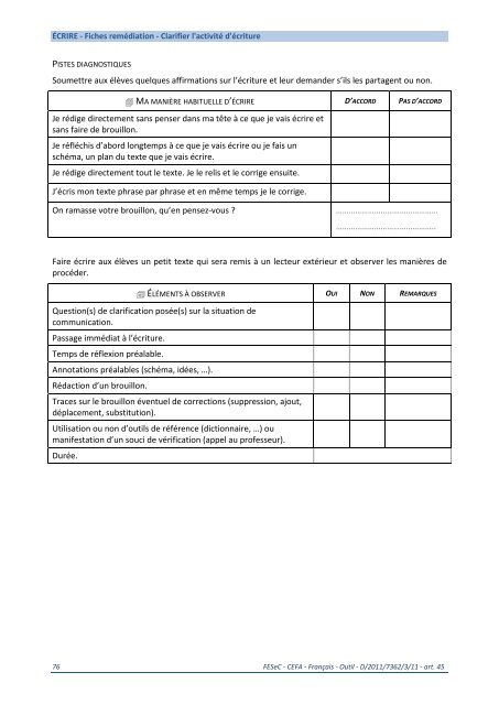 Formation générale Français - SeGEC