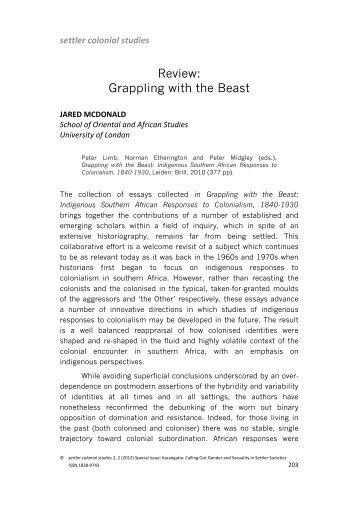 Grappling with the Beast - Swinburne University of Technology