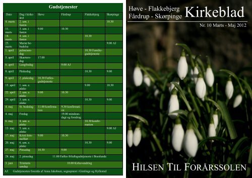 Marts-maj 2012 - Flakkebjerg Sogn - Fårdrup Sogne
