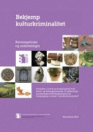 Bekjemp kulturkriminalitet - Retningslinjer og ... - Norsk Kulturråd