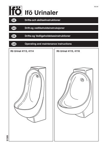 Ifö Urinaler - Sanitec