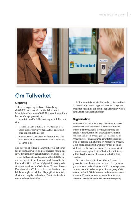 Årsredovisning 2011 - Tullverket