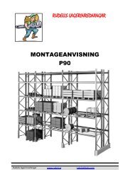 Pallställ P90 - Rudells lagerinredningar AB