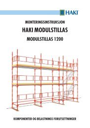 Haki mondulstillas monteringsveiledning - Byggesystemer