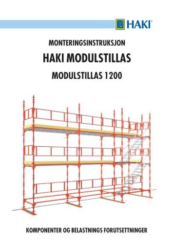 Haki mondulstillas monteringsveiledning - Byggesystemer