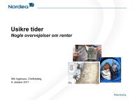 Indlæg chefanalytiker Mik Ingenuus, Nordea - Landbocenter