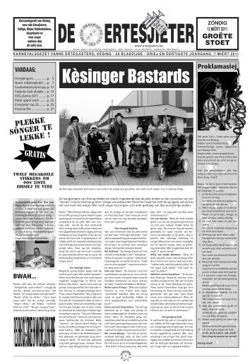 Kèsinger Bastards - De Ertesjieters