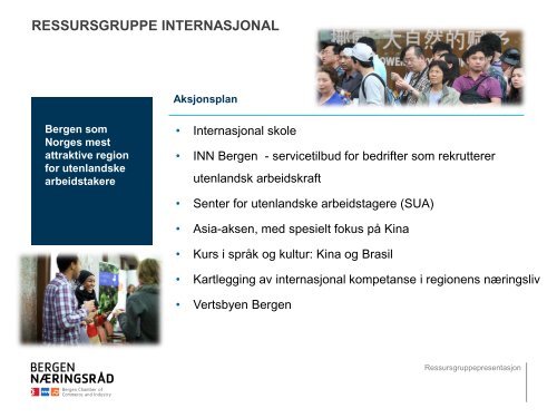 Ressursgruppepresentasjoner del 2 - Bergen Næringsråd