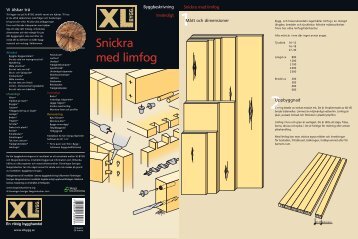 Snickra med limfog - XL Bygg