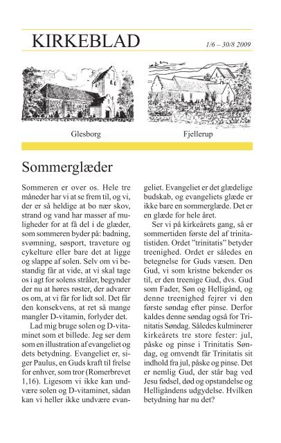 Kirkeblad 2009-2 Sommer.pdf - Fjellerup og Glesborg pastorat