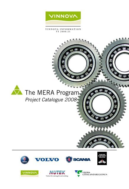 The MERA Program - Project Catalogue 2008 - Vinnova