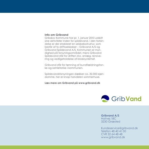 information om tømning af samletanke og ... - GribVand