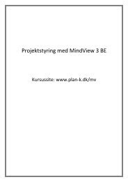 Projektstyring med MindView 3 BE