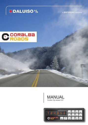 manual for Coralba triptæller - Daluiso A/S