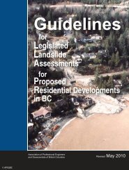 Guidelines for Legislated Landslide - APEGBC