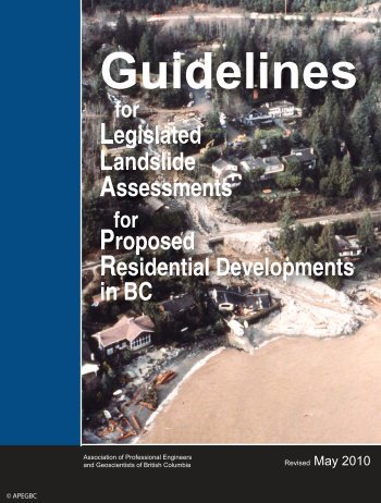 Guidelines for Legislated Landslide - APEGBC