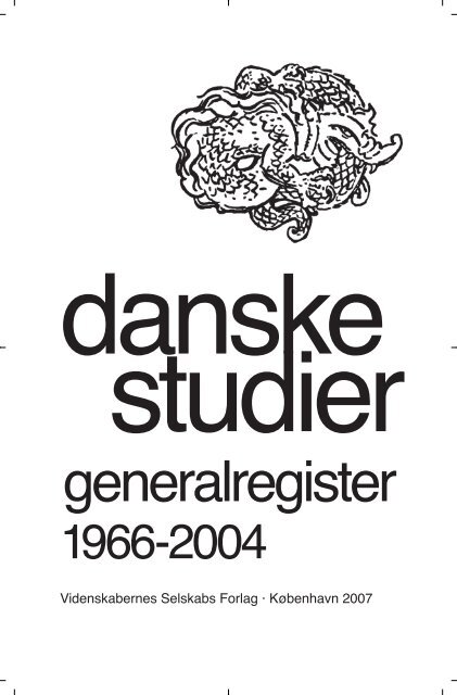 Register 1966 - 2004 - Danske Studier