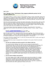 US NSF -Dear Colleague Letter: Clarification of the proposal ...