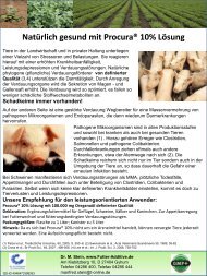 Natürlich gesund mit Procura® 10% Lösung - Animal-Health-Online