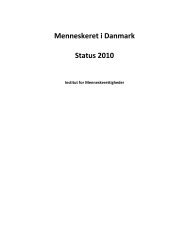 Download Status 2010 her - Institut for Menneskerettigheder