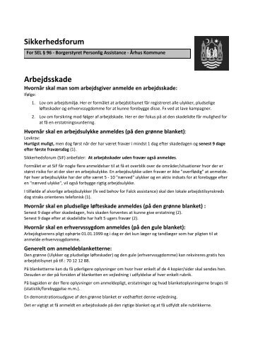 Sikkerhedsforum Arbejdsskade