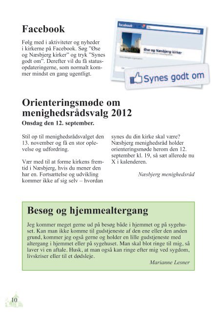 Kirkeblad nr. 3, 2012 - Næsbjerg Kirke
