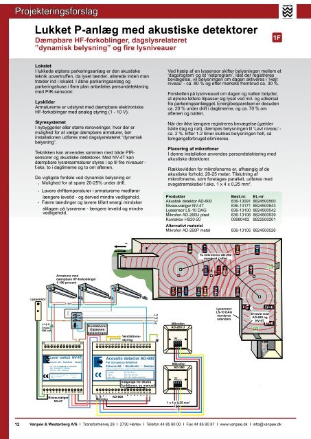 Projekteringsforslag til energieffektiv lysstyring - Vanpée & Westerberg