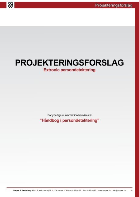 Projekteringsforslag til energieffektiv lysstyring - Vanpée & Westerberg