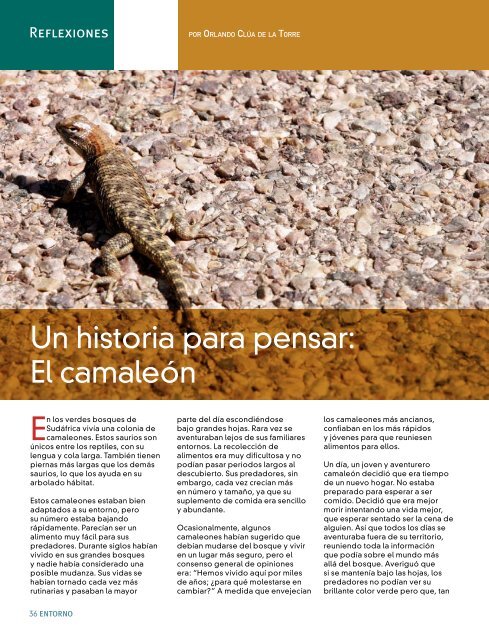 Un historia para pensar: El camaleón - Coparmex