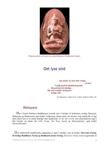 Det lyse sind - Buddhismen på Tilogaard