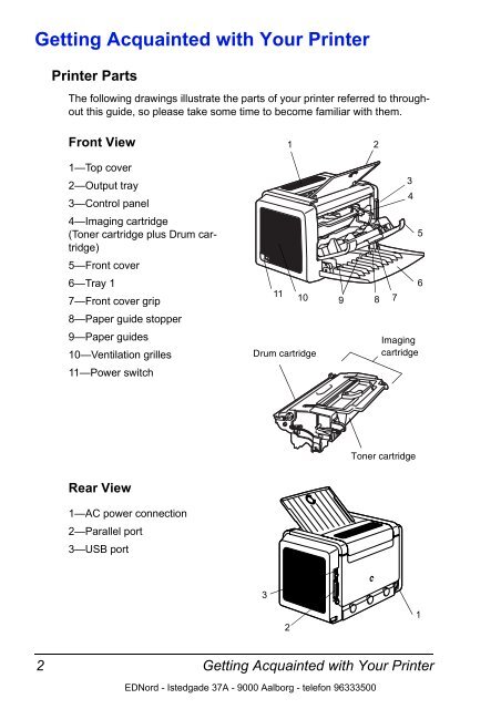 Installing the Printer Driver - Ednord