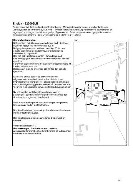 Forslag til Revision af afgrænsning og rammer for landsbyer i ...