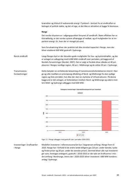 Ea Energianalyse a/s 50 pct. vindkraft i Danmark i 2025 ... - Balmorel