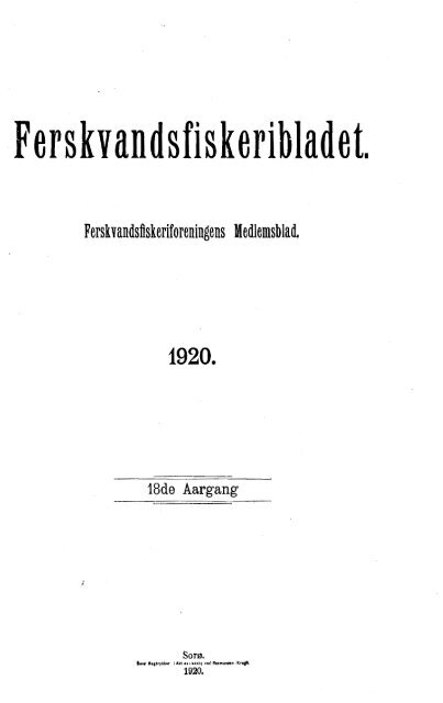 Ferskvandsfiskeribladet 1920 - Runkebjerg.dk