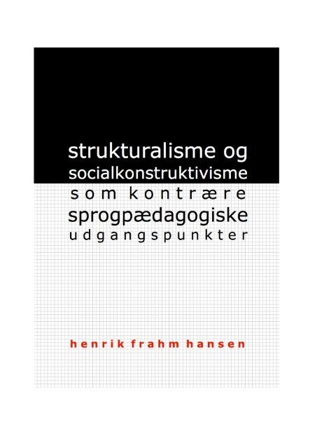 Strukturalisme og socialkonstruktivisme