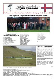 tur til færøerne - Soldaterforeningen Mjørkadalur