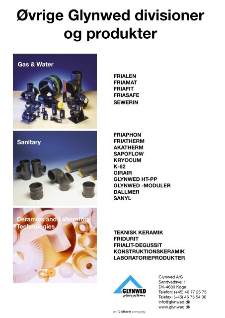 Divisionsbrochure - Glynwed A/S