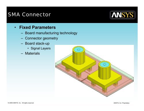 HFSS Application Modeling Connectors in HFSS - Ansys