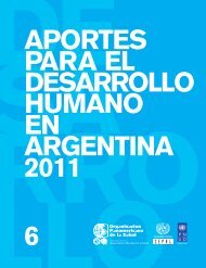 Aportes para el desarrollo humano en Argentina 2011