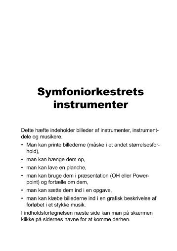 her - Symfoniorkestrets instrumenter