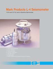 Mark Products L-4 Seismometer - LIGO