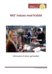 RKS' indsats mod frafald - Roskilde Katedralskole