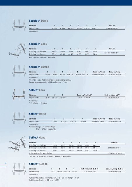 Produktkatalog - Bandager og ortoser - Bauerfeind Danmark