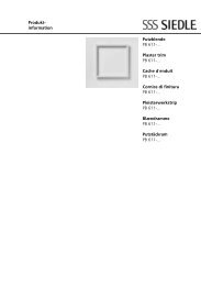 Produkt- information Putzblende PB 611-... Plaster trim PB ... - Siedle