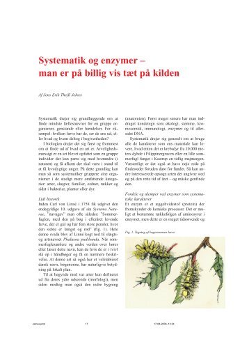 Systematik og enzymer - Zoologisk Museum