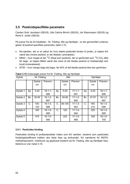 DS, Bakkeø, Skovbjerg, Esbjerg, Rapport 9 - KUPA projektet