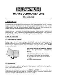 marine commander 2000 vejledning - Millennium 2000 GmbH