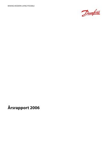 Årsrapport 2006 - Danfoss