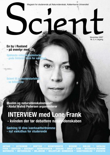 INTERVIEW med Lone Frank - SCIENCE - Københavns Universitet