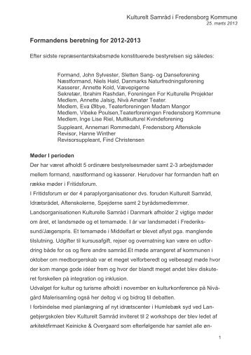 Download beretningen som pdf fil her - Kulturelt Samråd Fredensborg